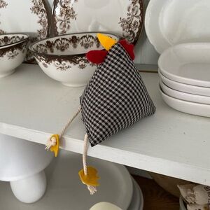 Handcrafted fabric chicken